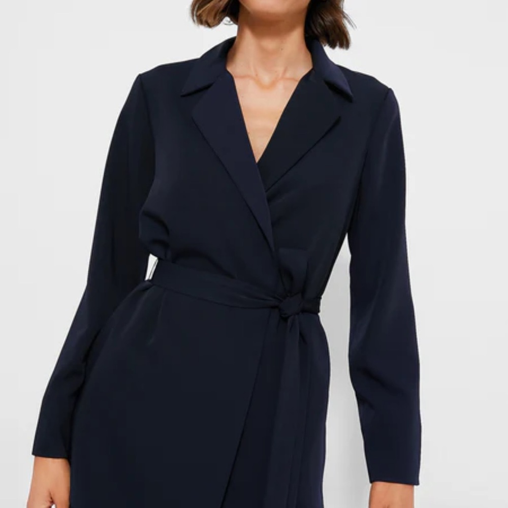 Tuckernuck Navy Octavia Wrap Blazer